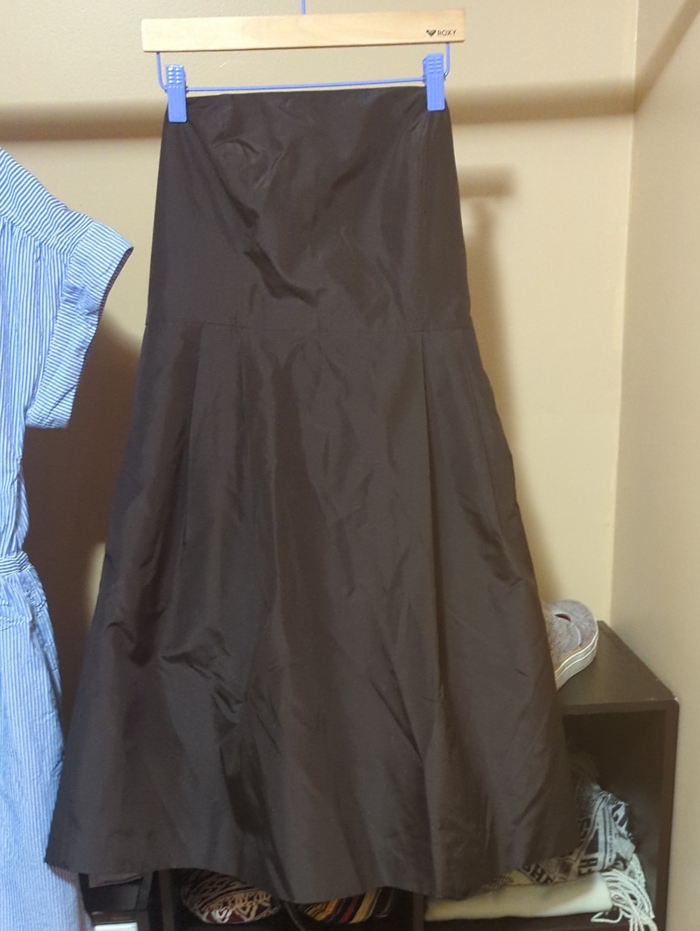 Ann Taylor Deep Brown Silk Dress
